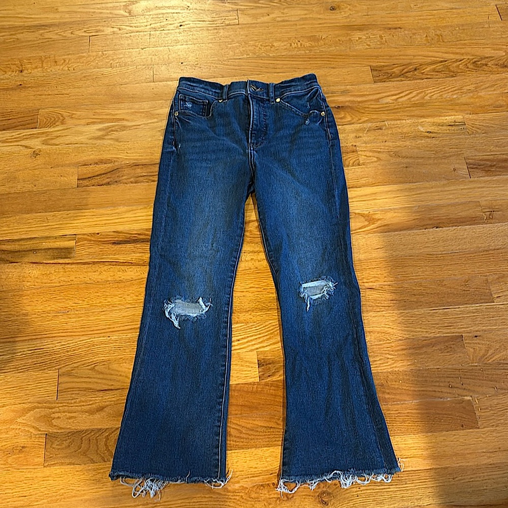 Express Cropped Flare, High Rise Jeans